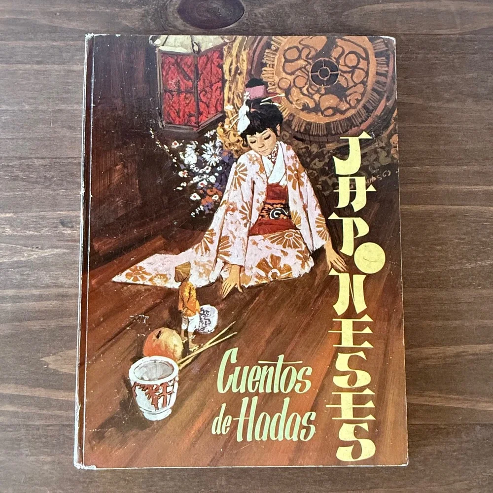 Vintage 1958 Cuentos de Hadas Japoneses Editorial Molino Emilio Freixas Hardcove